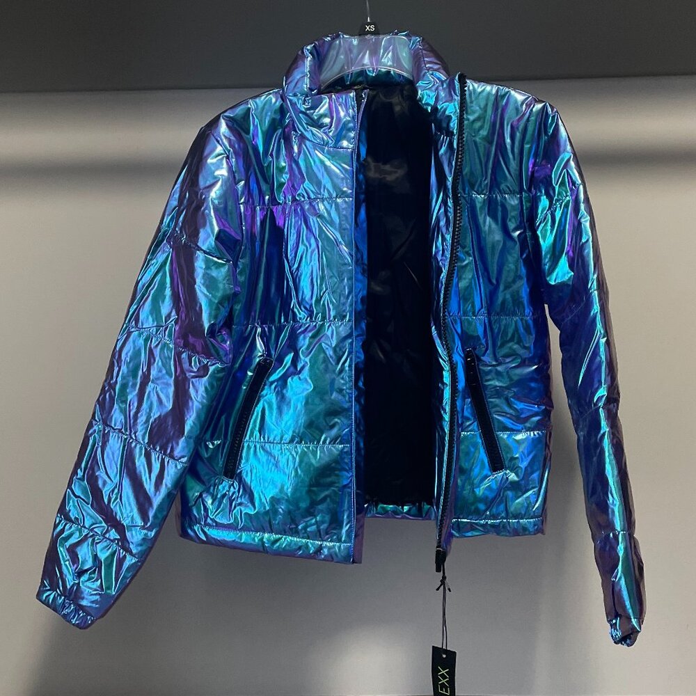 DOLLS KILL - Holographic Puffer Jacket